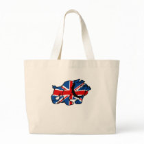 Union Jack Bulldog Canvas Bags