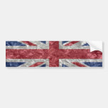 Union Jack - Crinkled Bumper Sticker