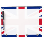 Union Jack Dry Erase Board w/Key Holder