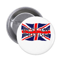 Union Jack Flag - Best of British Pinback Button