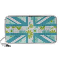 Union Jack floral haut-parleurs