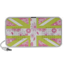 Union Jack floral haut-parleurs