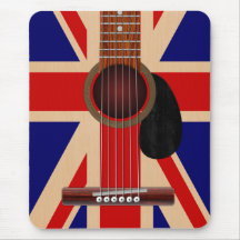 Union Jack Guitar Mousepad