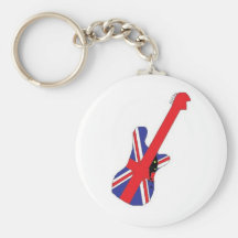 Union Jack Guitars Key Chains