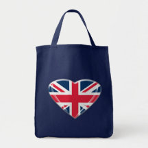 Union Jack Heart Gifts Bag