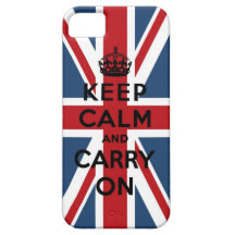 Union Jack Keep Calm And Carry On iPhone 5 Cases