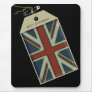 Union Jack Label Mouse Pad