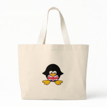 Union Jack Penguin Tote Bag