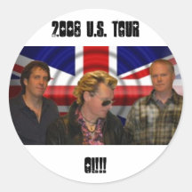 union jack photo, OI!!!, 2008 U.S. TOUR Round Stickers