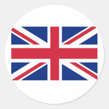 Union Jack Products and T shirts Round Stickers