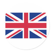 Union Jack Products and T shirts Round Stickers