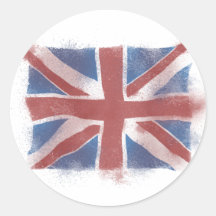 Union Jack Round Sticker