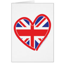 Union Jack Royal Heart Cards
