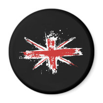 Union Jack Splatter Magnet magnets