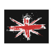Union Jack Splatter Postcard