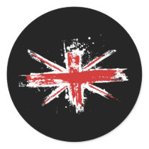 Union Jack Splatter Sticker stickers