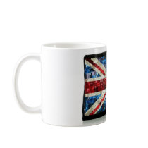 Union Jack UK English British sequin flag mug