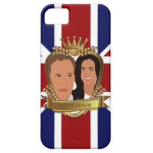 Union Jack UK Prince William and Kate iPhone 5 Cover