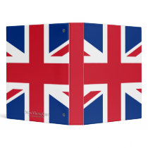 Union Jack United Kingdom Vinyl Binders