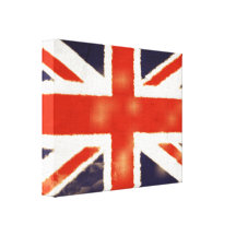 Union Jack vintage a enveloppé la copie de toile Toiles Tendues