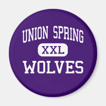Union Spring - Wolves - High - Union Springs Refrigerator Magnet