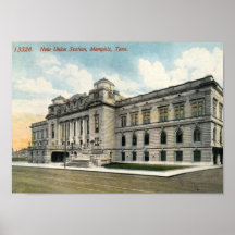 Union Station, Memphis Vintage Print