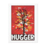 Unique Autumn Tree Hugger Post Card