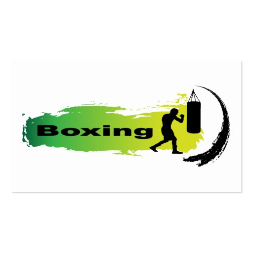 Unique Boxing Business Cards