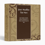 Unique Chocolate Brown Swirl Binder