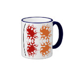 Unique Coffee mug with fire design