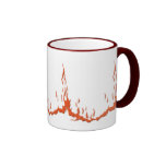 Unique Coffee mug with fire design