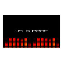 Unique DJ Business Card