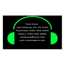 Unique DJ Business Card