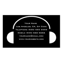 Unique DJ Business Card