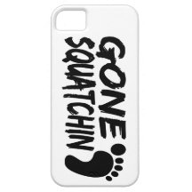 Unique GONE SQUATCHIN logo with FOOTPRINT iPhone 5 Cover