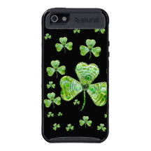 Unique Green Shamrocks iPhone 5 skinitcase iPhone 5 Cover