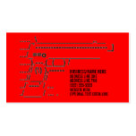 Unique Gun Graphic Business Cards