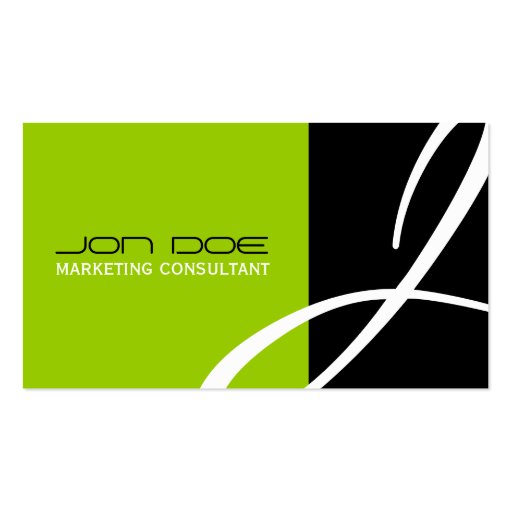 Unique Monogram Business Cards