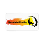 Unique Mountain Climbing Address Label