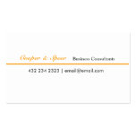 Unique Original Generic  Business Consultant Business Card