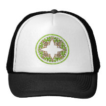 Unique ornamental Victorian Graphic Mesh Hats