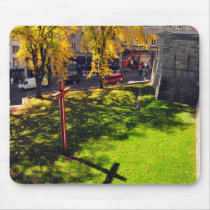 Unique Religious Cross Quebec City Mousepad mousepads