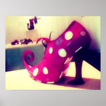 Unique shoes poster