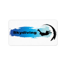 Unique Skydiving Address Label