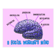 Unique Social Worker Gifts-A Social Worker's Mind Postcards