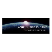 Unique Space Sunrise Mini Business Card