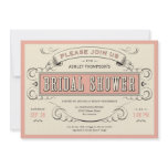 Unique Vintage Bridal Shower Invitations
