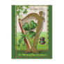 Unique vintage illustration - The Harp of Erin Postcard