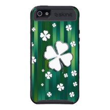 Unique White Shamrocks iPhone 5 skinitcase iPhone 5 Covers