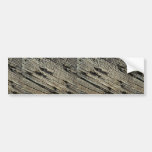 Unique Wood Grain Bumper Sticker